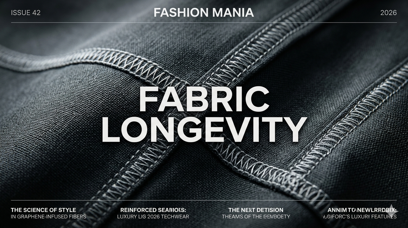 Close-up of high-quality stitching on a luxury garment showing fabric longevity details.