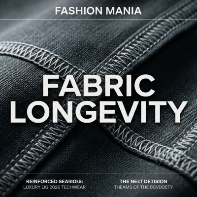 Close-up of high-quality stitching on a luxury garment showing fabric longevity details.
